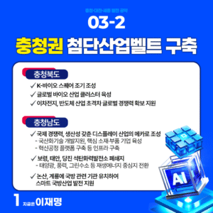 셋째, 충청권에 첨단산업벨트를 구축하겠습니다. #2